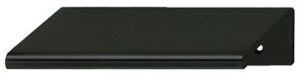 Black Gloss Aluminum Edge/Lip Pull Handle for Cabinet 40x42mm - Image 1