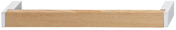 D Shape Oak Wood Handle with Metal Base