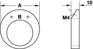 Pull Handles-Aluminium, Chrome Plated, Polished, Hole spacing 16mm - Image 2