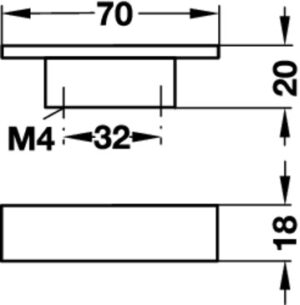 Nickel And Chrome Plated Matt Finish Furniture Handle - Image 3