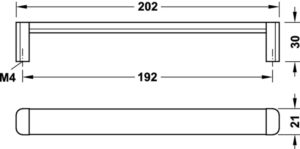 Luxe White Mate Base Chrome-Plated Handle - Image 5