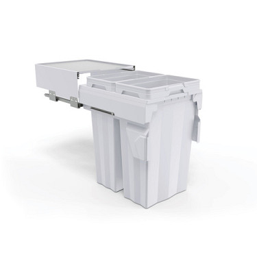 Symetra, Twin Bin, 2 X 37L Buckets With Pull Out Shelf