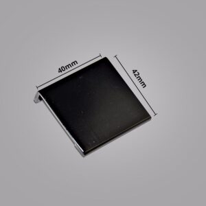 Black Gloss Aluminum Edge/Lip Pull Handle for Cabinet 40x42mm - Image 4