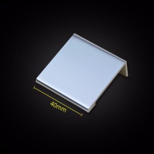 Polished Chrome Aluminum Lip Pull Handle for Cabinet - Image 3