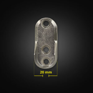 1 Set of wardrobe rail support 20 mm wide suitable for oval rail - Image 3