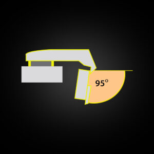 Hettich Sensys Hinge 8639i for Corner Kitchen Cabinet - Image 2