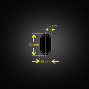 Wardrobe Rail Aluminium Silver Anodized Oval, hangs clothes - Image 3