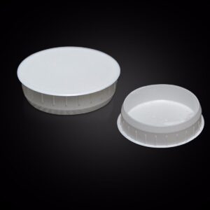 White hinge hole cover for kitchen vanity laundry cabinet cupboard door - Image 3