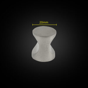 Round Knob For Kitchen Cabinet Door & Vanity Units, Satin Chrome - Image 2