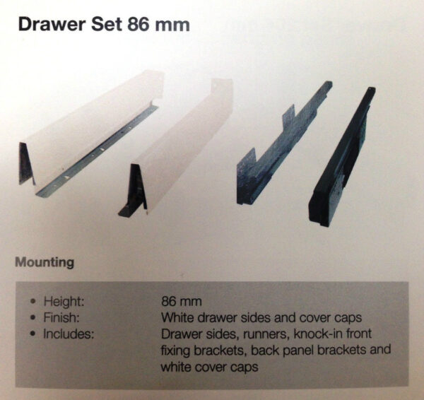Alto-86 500mm Soft Close Drawer Slides for Kitchen Cabinet Alto-86 500mm Soft Close Drawer Slides for Kitchen Cabinet