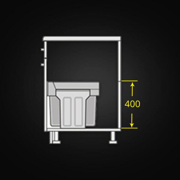 HAFELE Double Bin, Bottom Mounted Pull Out Bin