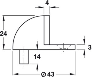 Floor Mounted Stainless Steel Door Stop - Image 2
