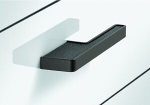 Titanium Coloured L- Shaped Finger Pull Handle - Image 2