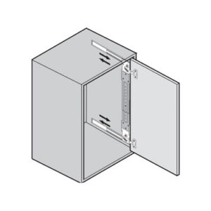 Ball Bearing Pocket Door Fitting Kit, Hinges 450mm Black - Image 1