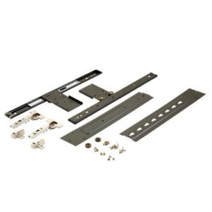 Ball Bearing Pocket Door Fitting Kit, Hinges 450mm Black - Image 2