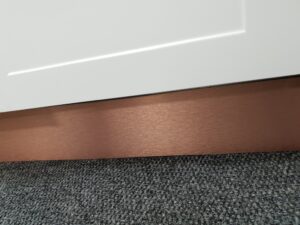 Bronze Finish Aluminium Laminate Kitchen Kickboard 2400mmx150mm - Image 2