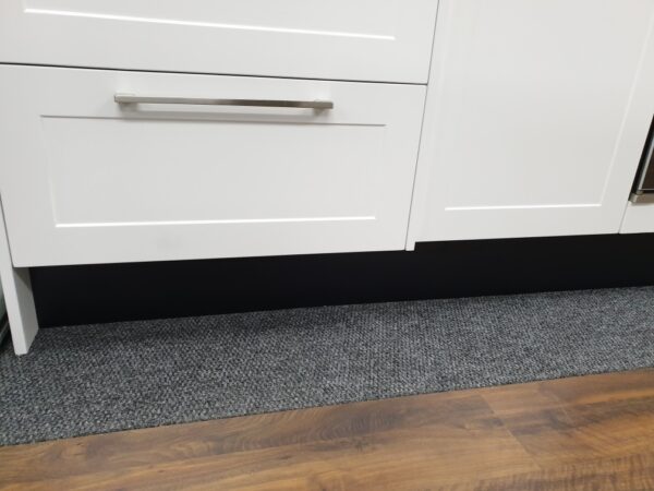 Black Finish Laminated Kitchen Kickboard matt