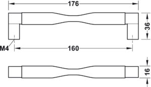 Noveau Art Deco Tubular Handle - Premium Collection - Image 4