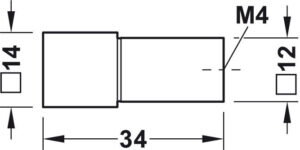 Square Knob For Kitchen, Wardrobe - Premium Collection - Image 3