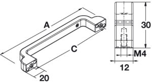 Premium arch Art Deco handle - Image 5