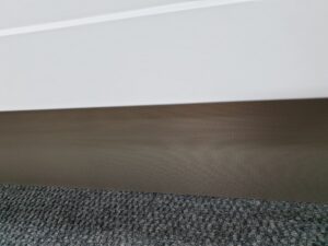 Aluminium Laminate Kitchen Kickboard, Titanium Ripple Finish 150mm - Image 4