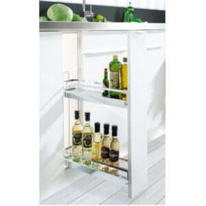 Pull Out Wall Unit - 2 Tier, Narrow Cabinet