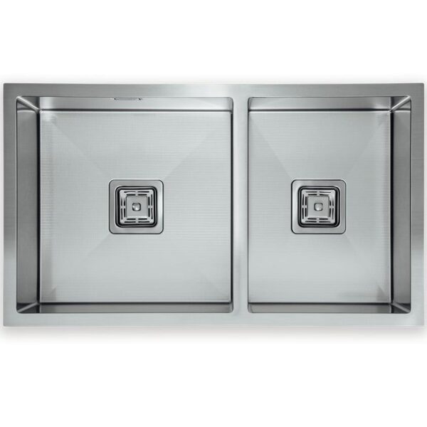 Squareline 1 & 3/4 Bowl Sink - Linen - Stainless Steel