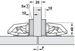 Hafele 90 Degree Easy Mount Hinge - Image 6