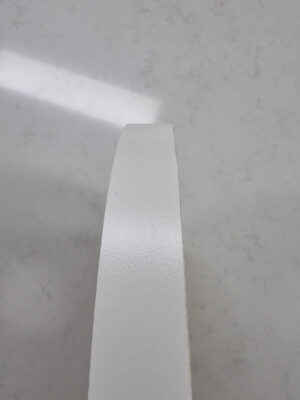 50m White Melamine Iron On Edge Pre Glued 21mm - Image 2