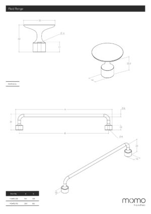 Floid Vintage Style Antique D Handle Black Matt - Image 2
