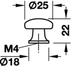 Zinc Alloy Round Door Knob, Chrome or Gold Coloured Finish - Image 4