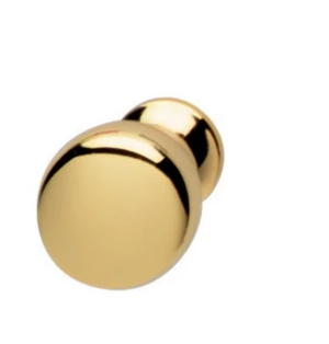 Zinc Alloy Round Door Knob, Chrome or Gold Coloured Finish - Image 2