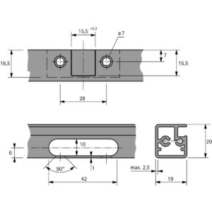 Hettich Intermat Aluminium Frame Hinge, Overlay, for Screwing - Image 5