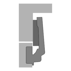 Intermat Angle Hinge 9936 W90, Inset, Opening Angle 95° - Image 2