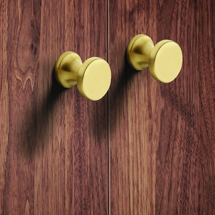 Brass Door Knob, Polished Chrome or Matt Nickel Plated
