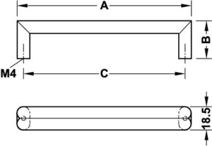 Tin-plated, Antique D Handles - Image 3