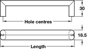 Tin-plated, Antique D Handles - Image 4