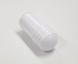 Wall Mounted White Cushion Door Stop 75mm