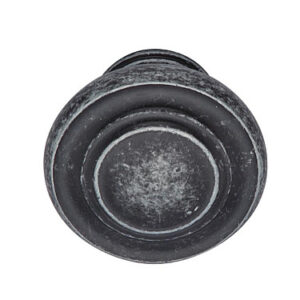 Antique Mushroom Knob Old Style, Black, Brass, Iron, Pewter - Image 4