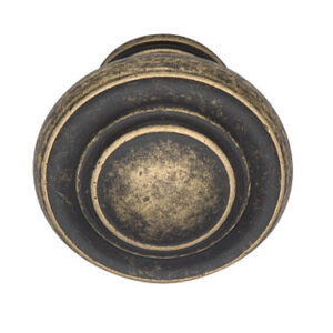 Antique Mushroom Knob Old Style, Black, Brass, Iron, Pewter - Image 3