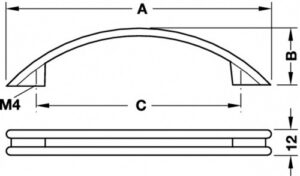 Chrome-Plated Polished - Bow Handles - Image 3