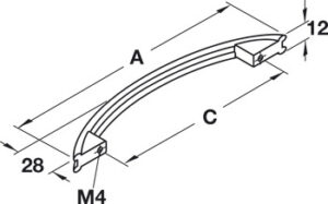 Chrome-Plated Polished - Bow Handles - Image 4