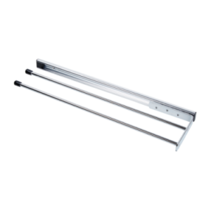 Veronar, Pull Out Towel Rail, 2 Arm, Chrome Plate - Image 1