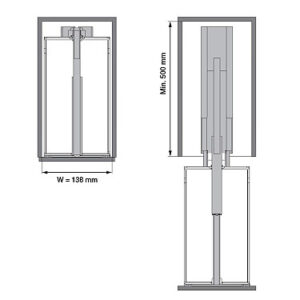 Dispensa 170 Pantry Pull Out Unit, Arena Style - Image 3