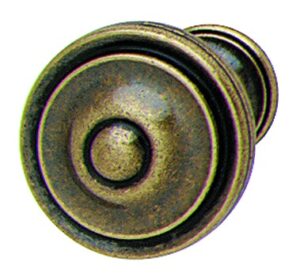 Vintage Drawer Knobs Round, Bronzed & Brushed Finish - Image 2