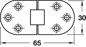 Folding Table Hinge for Folding Tables & Sewing Machine - Image 4