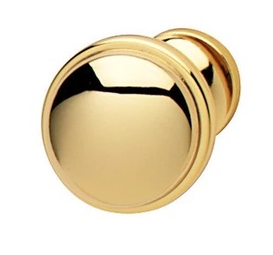Zinc-Alloy Round Door Knob, Chrome, Nickel or Gold Finish