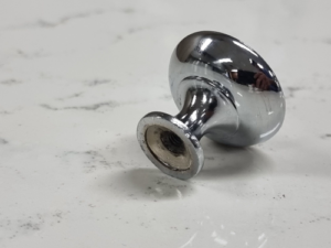 Hafele Polished Chrome Knob, Mushroom Style - 28mm - Image 2