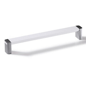 Luxe White Mate Base Chrome-Plated Handle - Image 4