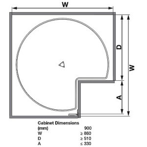 Carousel 270° Kitchen Corner Unit - Image 5